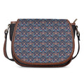 Damask Boho Pattern Print Saddle Bag