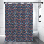 Damask Boho Pattern Print Shower Curtain