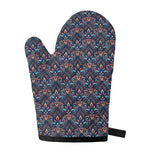 Damask Boho Pattern Print Single Oven Mitt