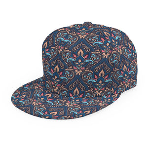 Damask Boho Pattern Print Snapback Cap