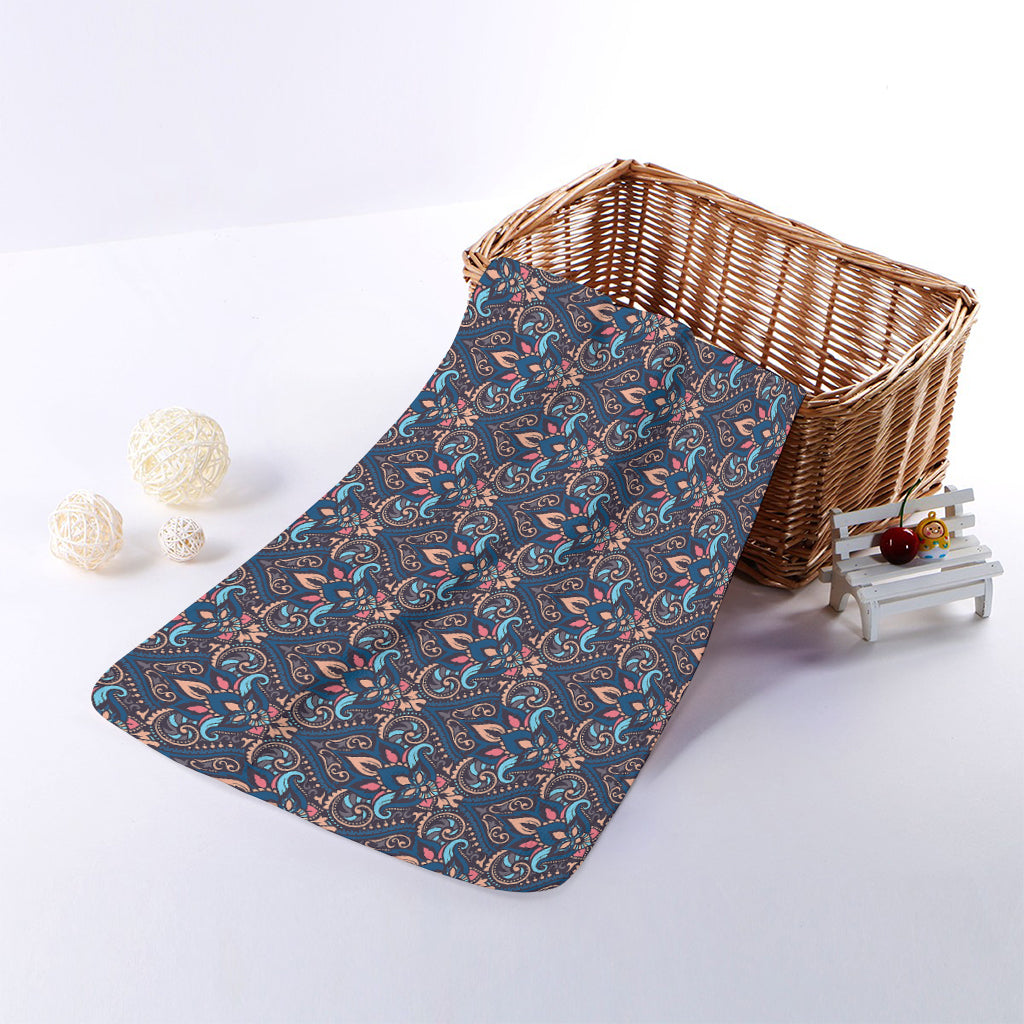 Damask Boho Pattern Print Towel