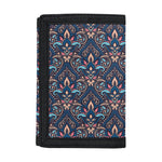 Damask Boho Pattern Print Trifold Wallet