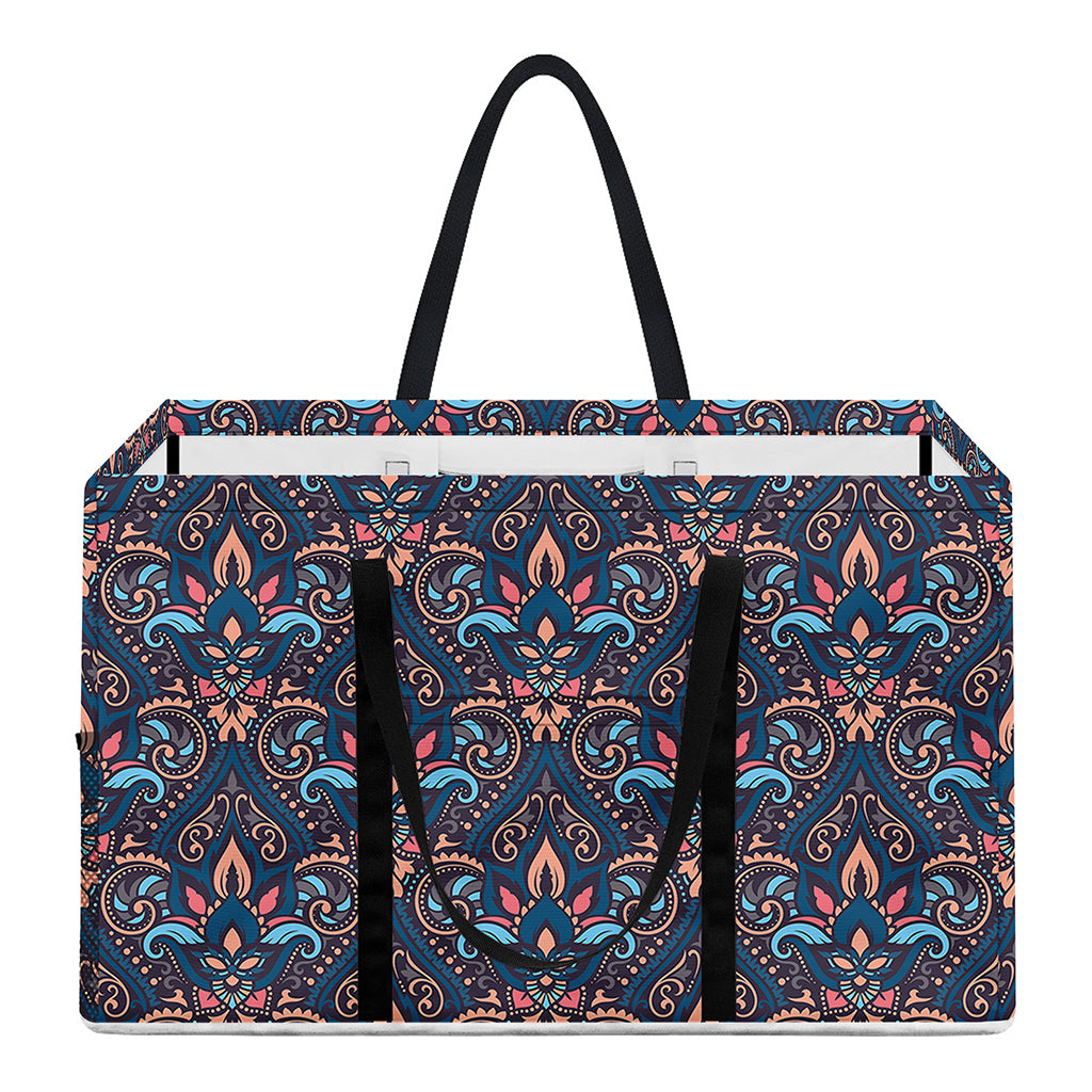 Damask Boho Pattern Print Utility Tote Bag