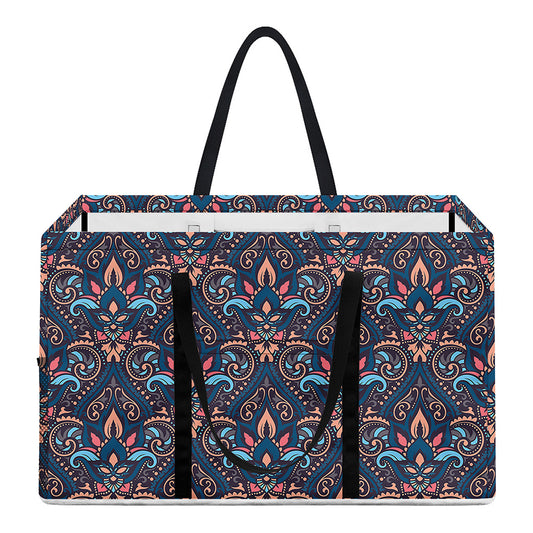 Damask Boho Pattern Print Utility Tote Bag