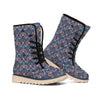 Damask Boho Pattern Print Winter Boots