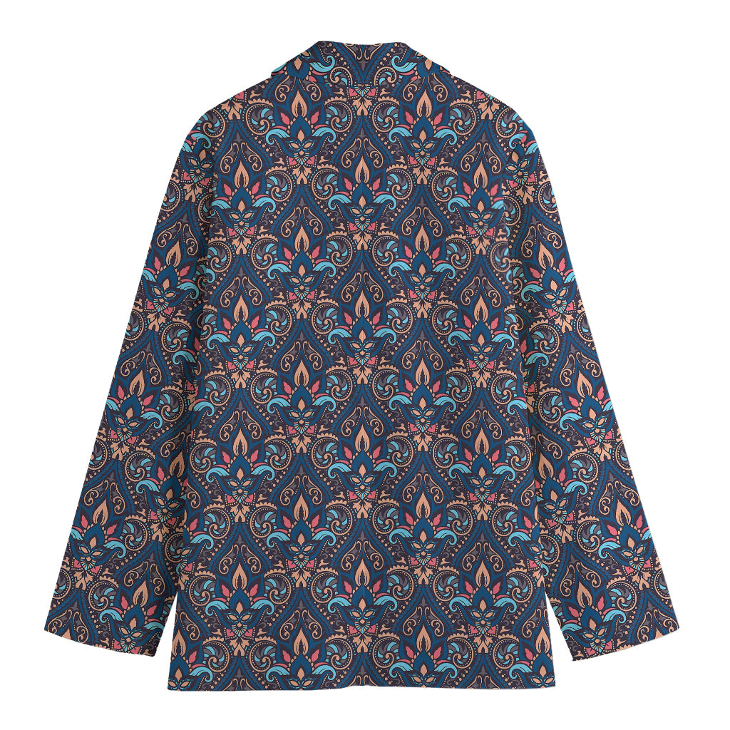 Damask Boho Pattern Print Women's Blazer