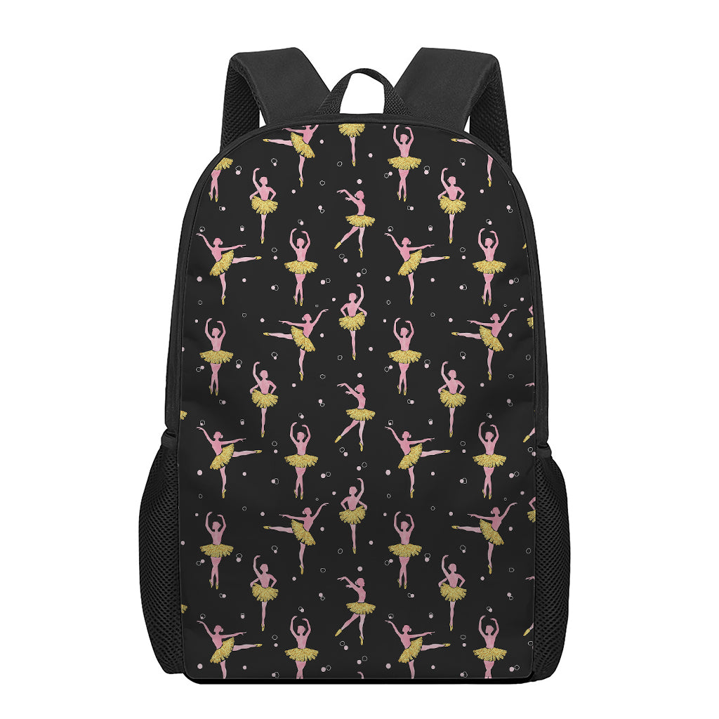 Dancing Ballet Pattern Print 17 Inch Backpack