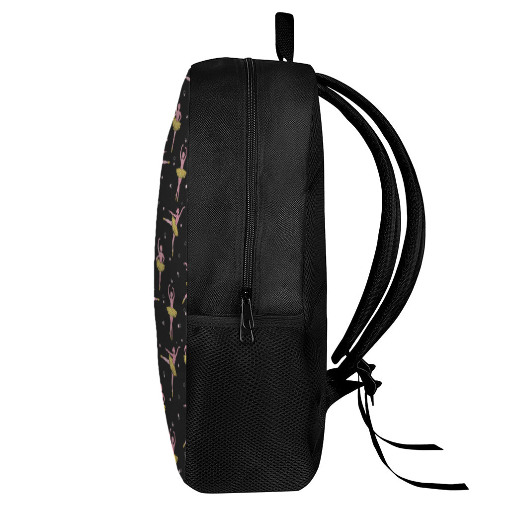 Dancing Ballet Pattern Print 17 Inch Backpack