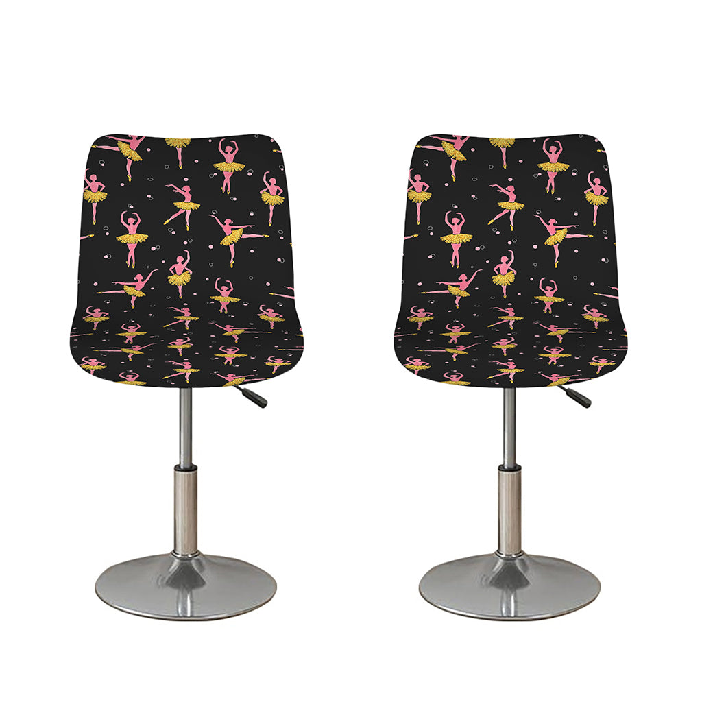 Dancing Ballet Pattern Print Bar Stool Covers