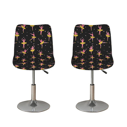 Dancing Ballet Pattern Print Bar Stool Covers