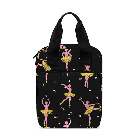 Dancing Ballet Pattern Print Bible Tote Bag