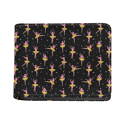 Dancing Ballet Pattern Print Bifold Wallet