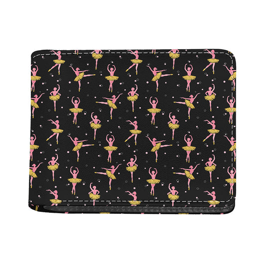 Dancing Ballet Pattern Print Bifold Wallet