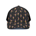 Dancing Ballet Pattern Print Black Mesh Trucker Hat