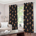Dancing Ballet Pattern Print Dimout Grommet Curtains