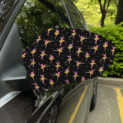 Dancing Ballet Pattern Print Car Side Mirror Covers