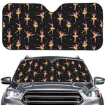 Dancing Ballet Pattern Print Car Windshield Sun Shade