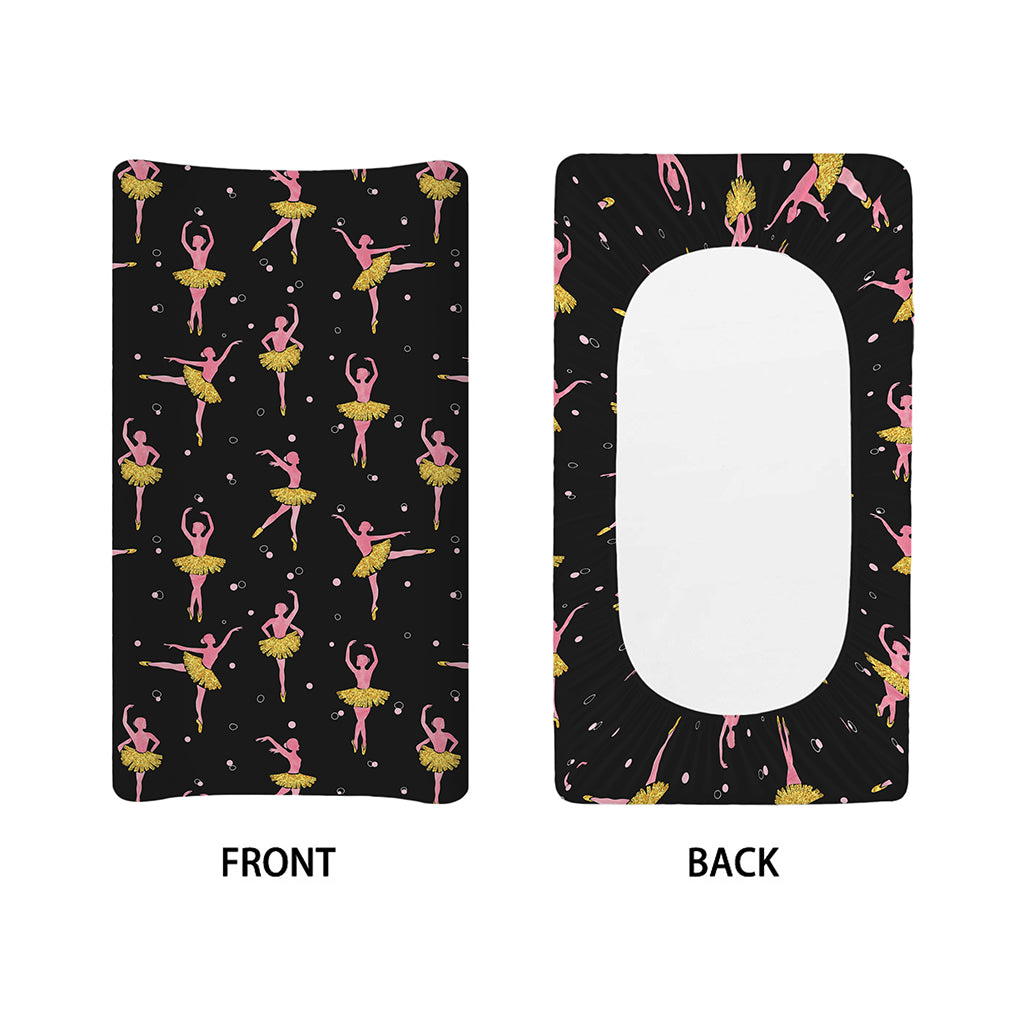 Dancing Ballet Pattern Print Changing Pad Cover