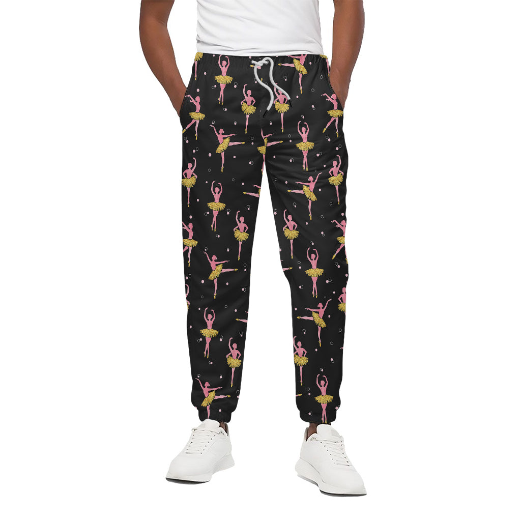 Dancing Ballet Pattern Print Cotton Pants
