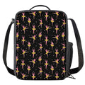 Dancing Ballet Pattern Print Crossbody Lunch Bag