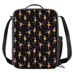 Dancing Ballet Pattern Print Crossbody Lunch Bag