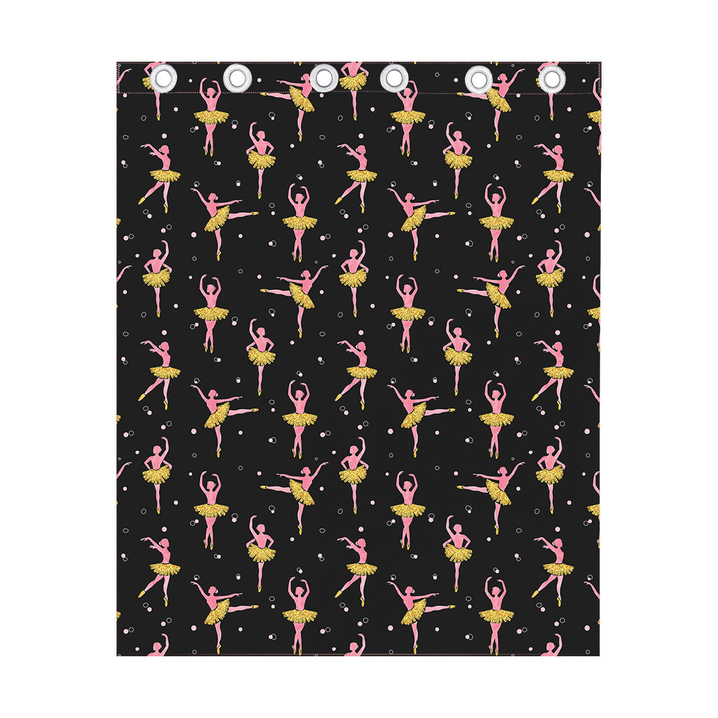 Dancing Ballet Pattern Print Curtain