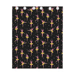 Dancing Ballet Pattern Print Curtain