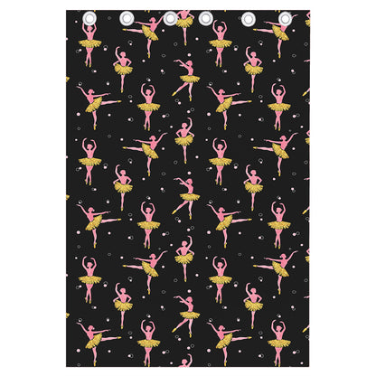 Dancing Ballet Pattern Print Curtain