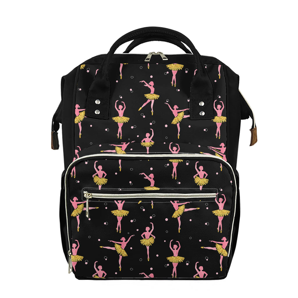 Dancing Ballet Pattern Print Diaper Bag