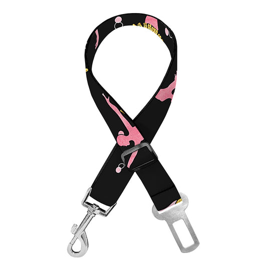 Dancing Ballet Pattern Print Dog Seat Belt