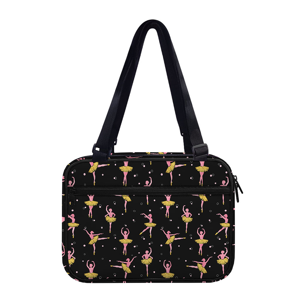 Dancing Ballet Pattern Print Double Strap Bible Bag