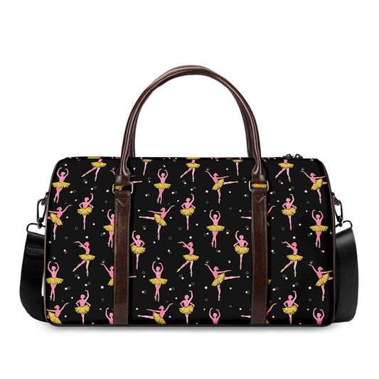 Dancing Ballet Pattern Print Duffle Bag