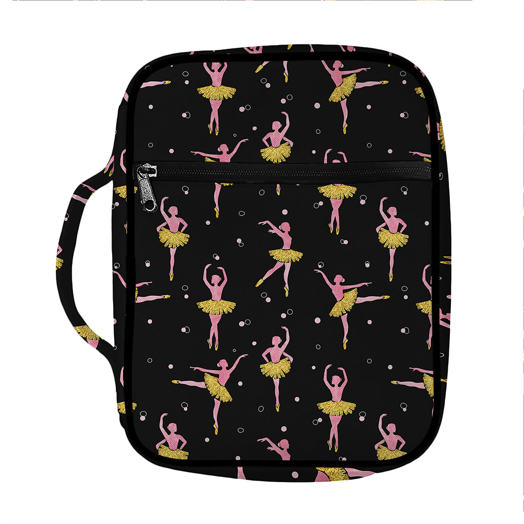Dancing Ballet Pattern Print Front Pocket Bible Bag