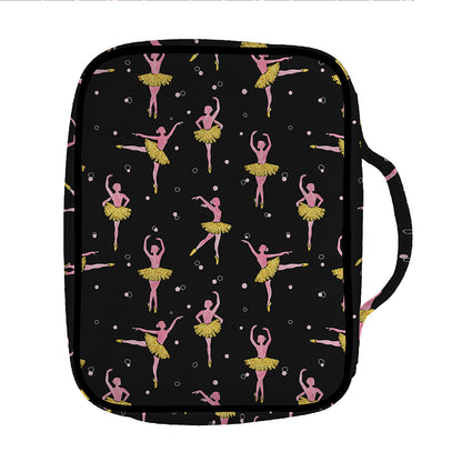 Dancing Ballet Pattern Print Front Pocket Bible Bag