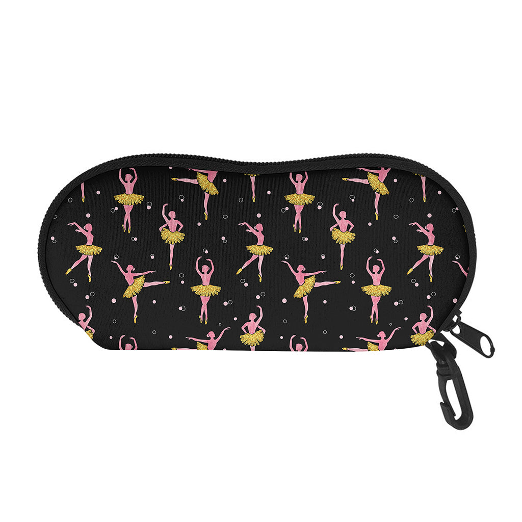 Dancing Ballet Pattern Print Glasses Case
