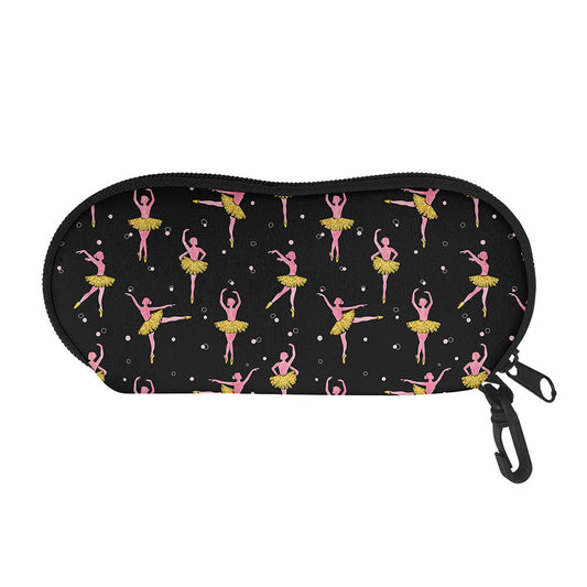 Dancing Ballet Pattern Print Glasses Case