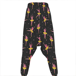 Dancing Ballet Pattern Print Hammer Pants