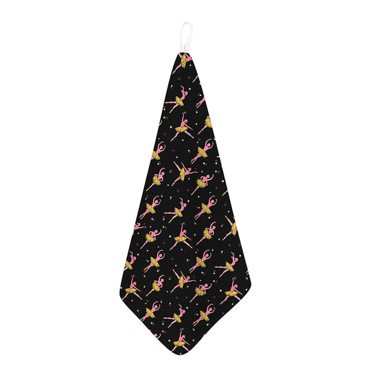 Dancing Ballet Pattern Print Hand Towel