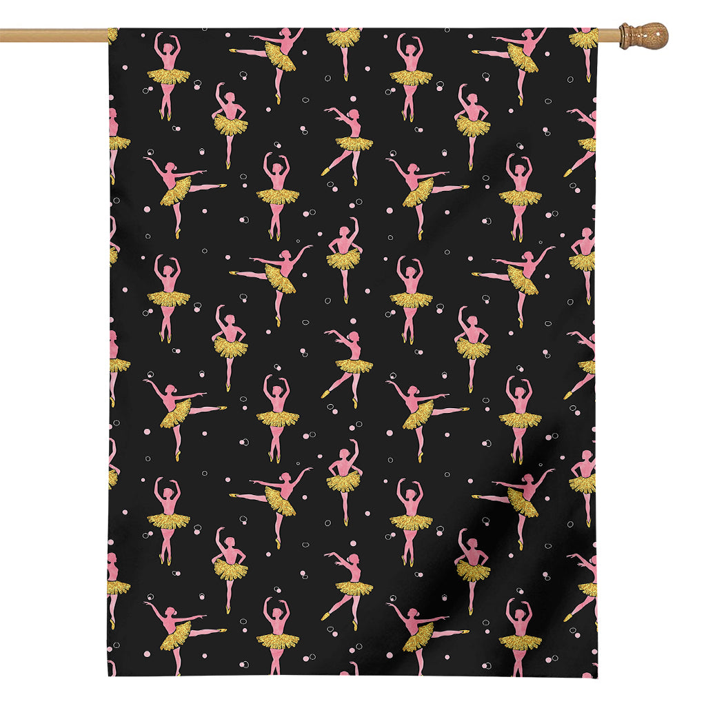 Dancing Ballet Pattern Print House Flag