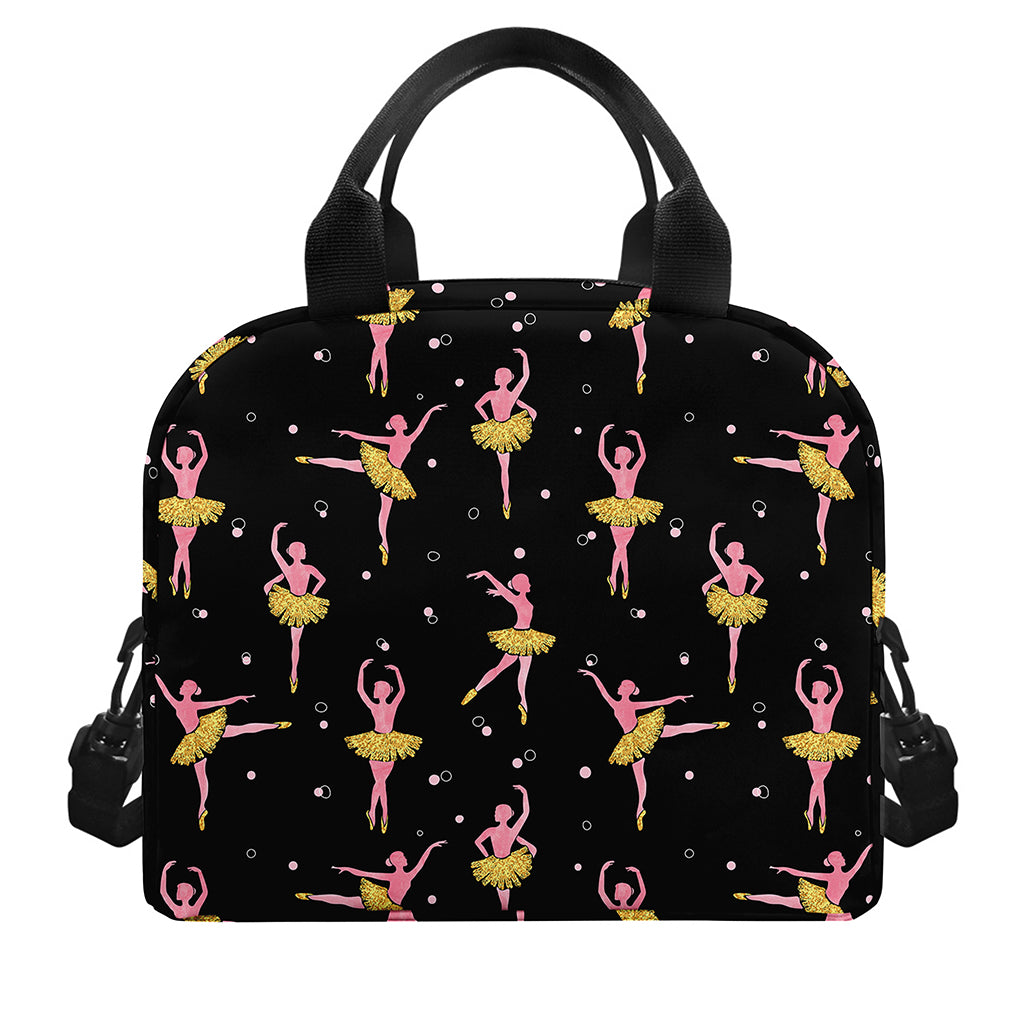 Dancing Ballet Pattern Print Insulated Lunch Bag