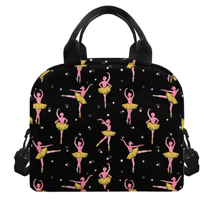 Dancing Ballet Pattern Print Insulated Lunch Bag