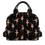 Dancing Ballet Pattern Print Insulated Lunch Bag