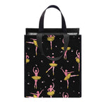 Dancing Ballet Pattern Print Insulated Lunch Tote