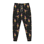 Dancing Ballet Pattern Print Jogger Pants