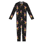 Dancing Ballet Pattern Print Jumpsuit