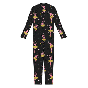 Dancing Ballet Pattern Print Jumpsuit