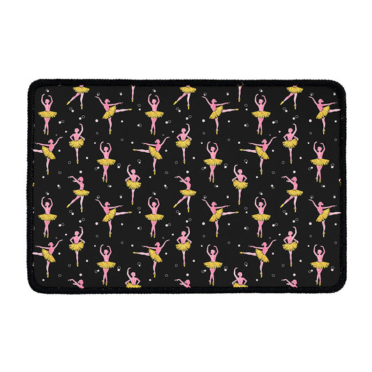 Dancing Ballet Pattern Print Kitchen Mat