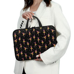Dancing Ballet Pattern Print Laptop Sleeve With Handle