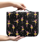Dancing Ballet Pattern Print Leather Bible Cover