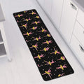 Dancing Ballet Pattern Print Long Kitchen Mat
